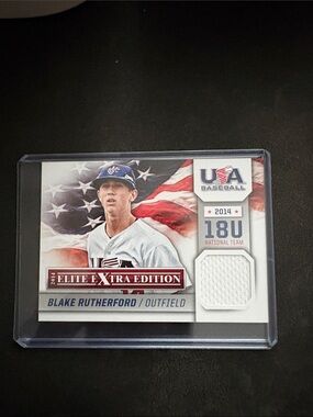 Panini USA Baseball Blake Rutherford Card - Red, White, Blue